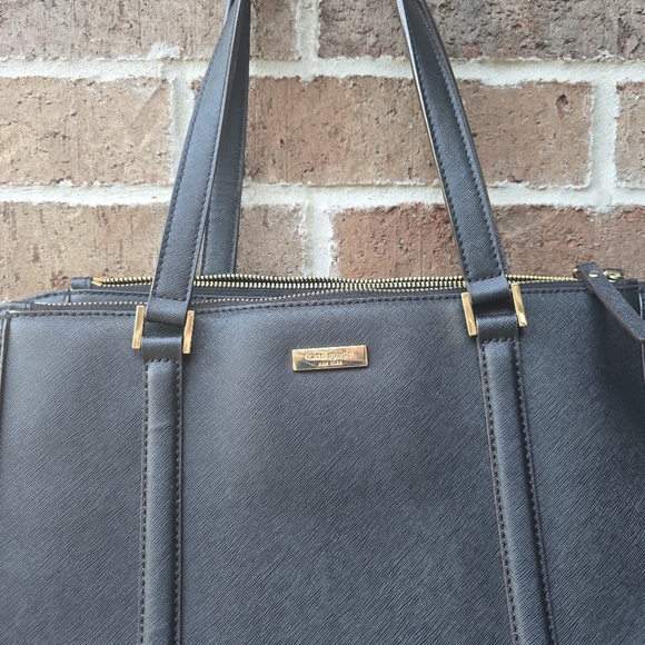 Kate Spade Black Leather Tote - Picture 4 of 14